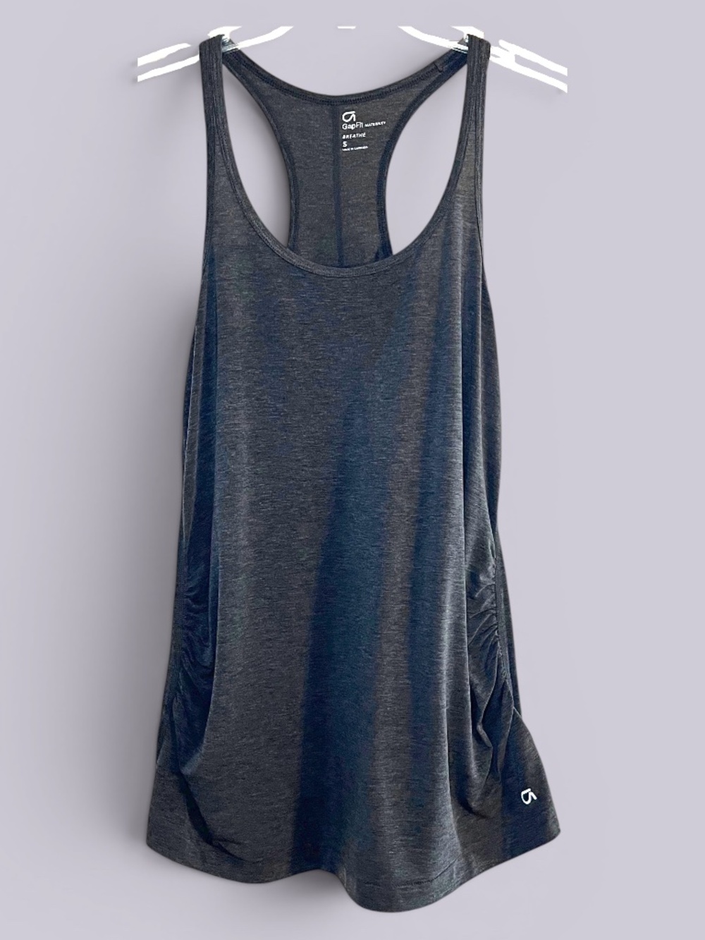GapFit Maternity Gray Racer Back Tank Top Size Small